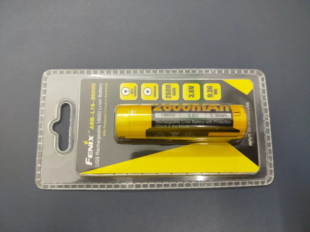 Batería Li-ion USB recargable 2600mAh