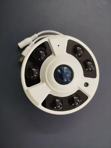 Cámara Analógica de audio HD a color IR de 5 MP con 360° y 6 luces
